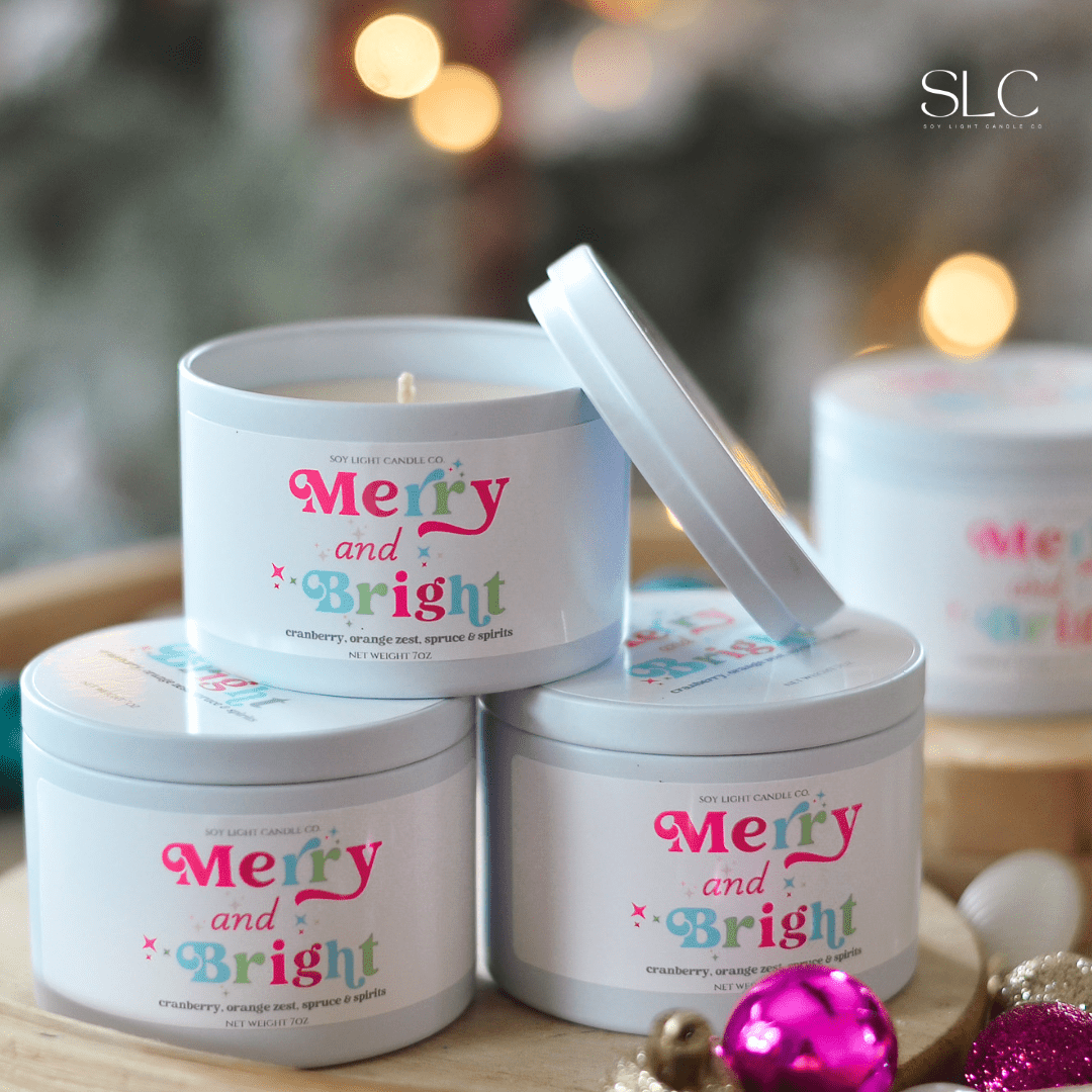NEW* Merry &amp; Bright Candle - Soy Light Candle Co.