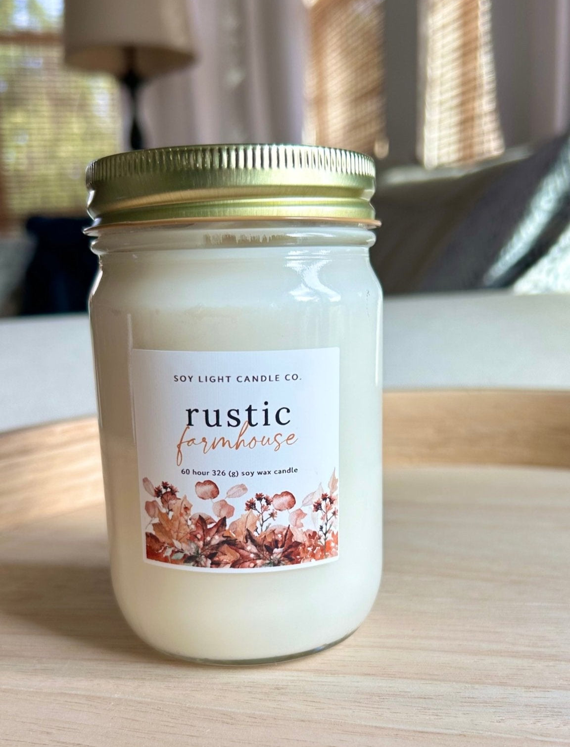 Rustic Farmhouse Candle - Soy Light Candle Co.